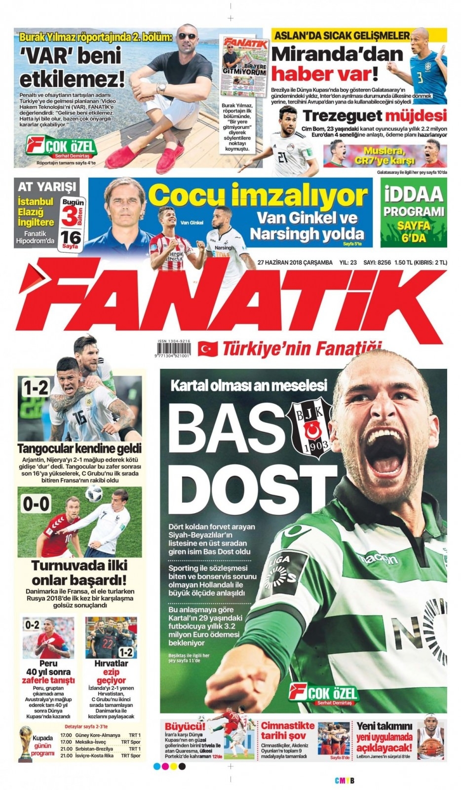 27 Haziran 2018 gazete manşetleri 18