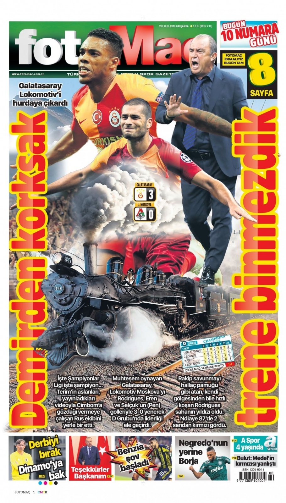 19 Eylül 2018 gazete manşetleri 14