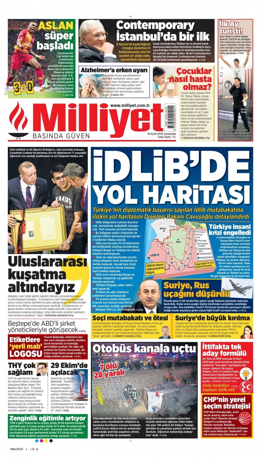 19 Eylül 2018 gazete manşetleri 4