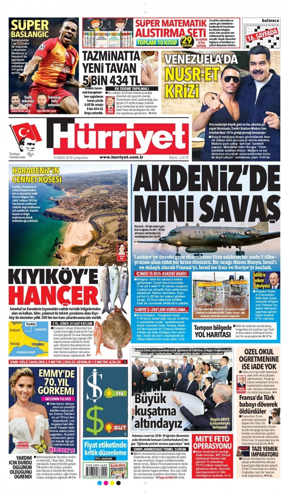 19 Eylül 2018 gazete manşetleri 7