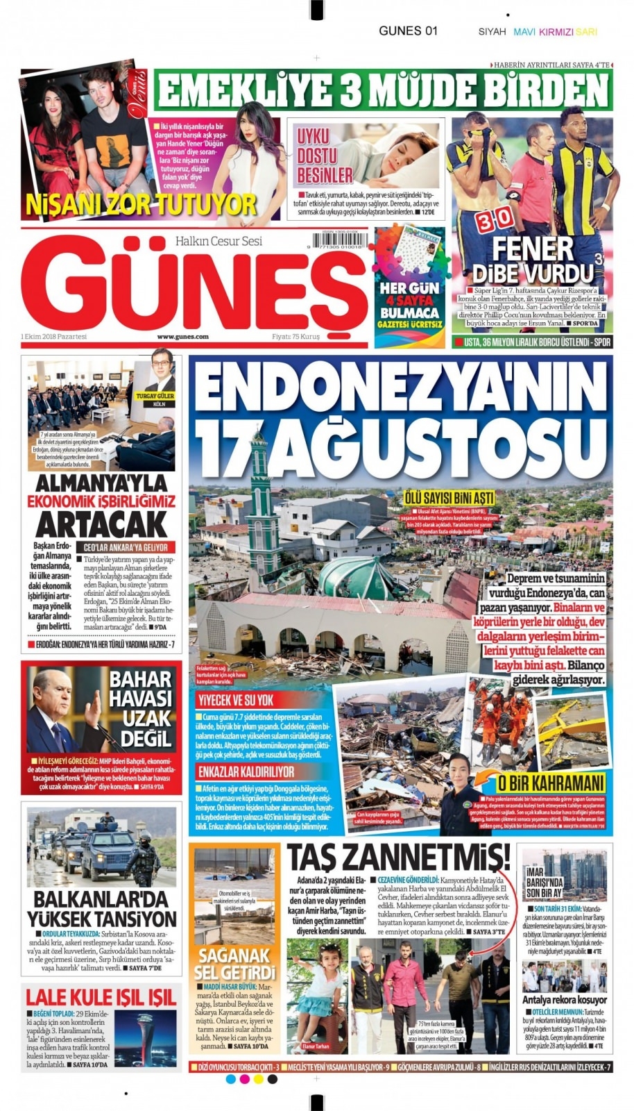 1 Ekim Pazartesi gazete manşetleri 14