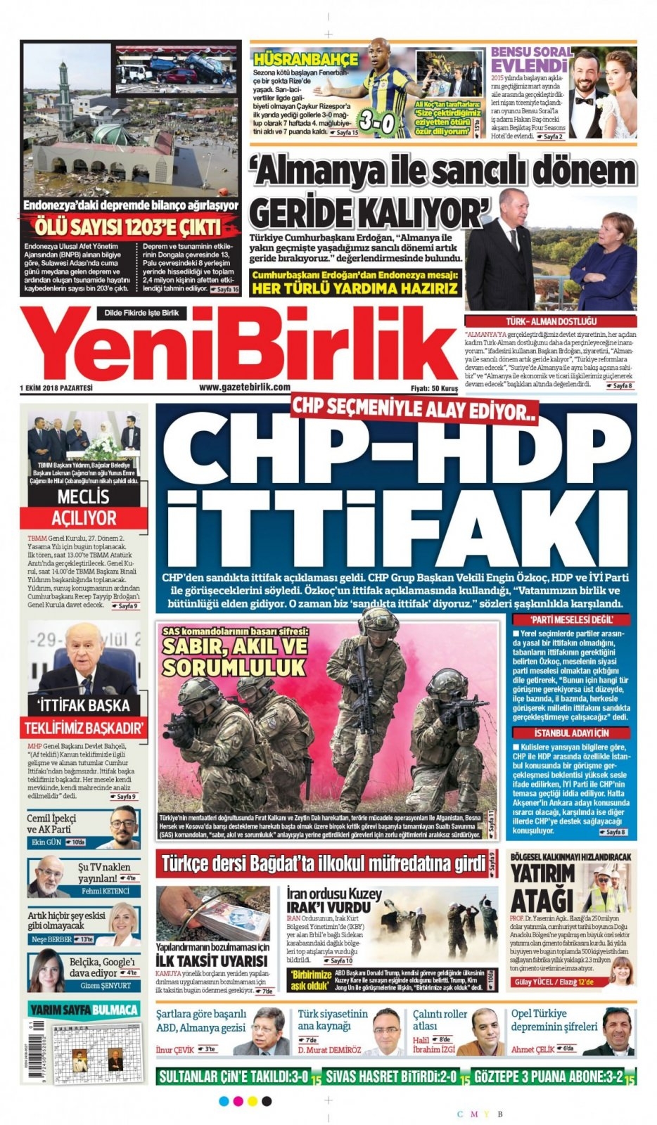 1 Ekim Pazartesi gazete manşetleri 18