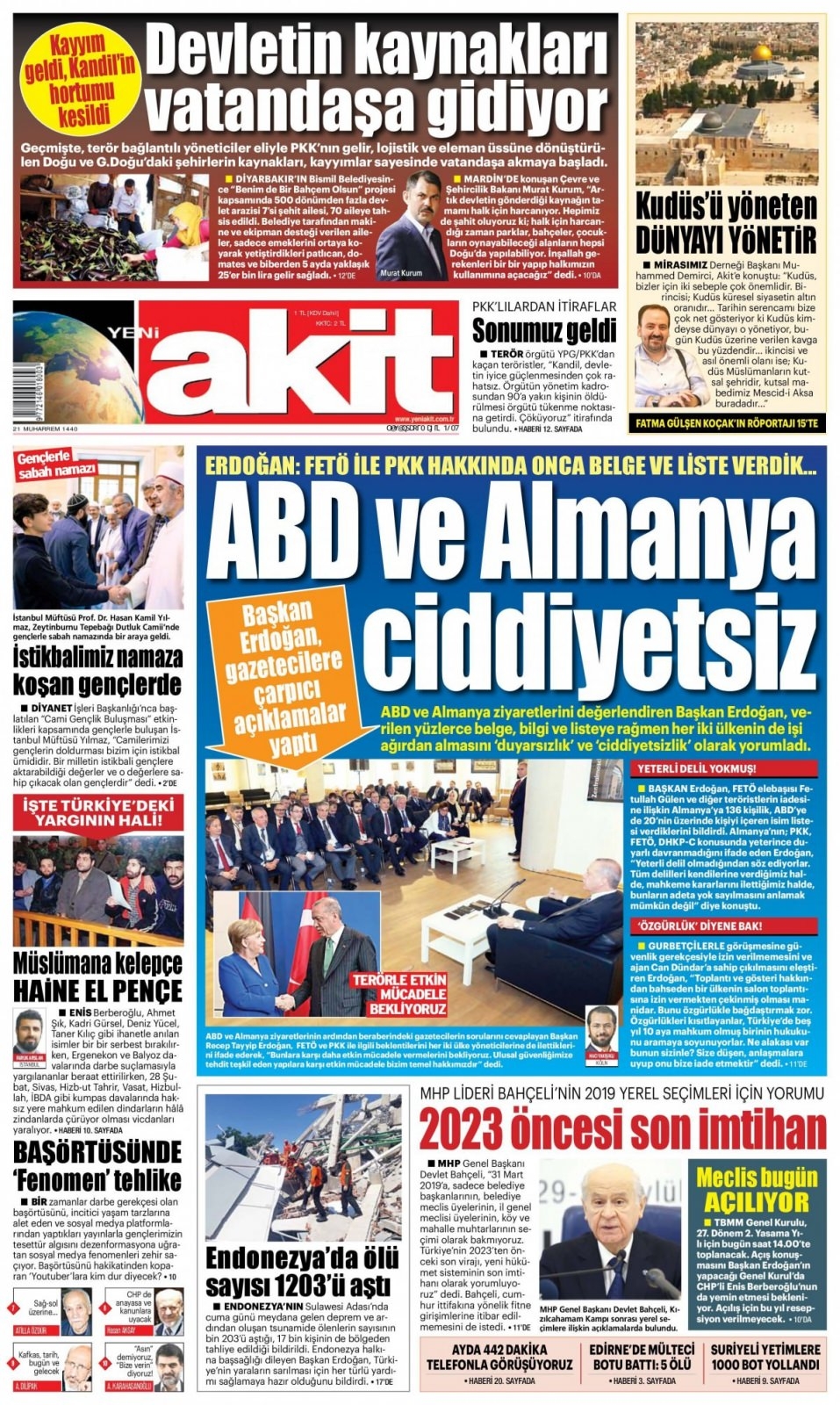 1 Ekim Pazartesi gazete manşetleri 6