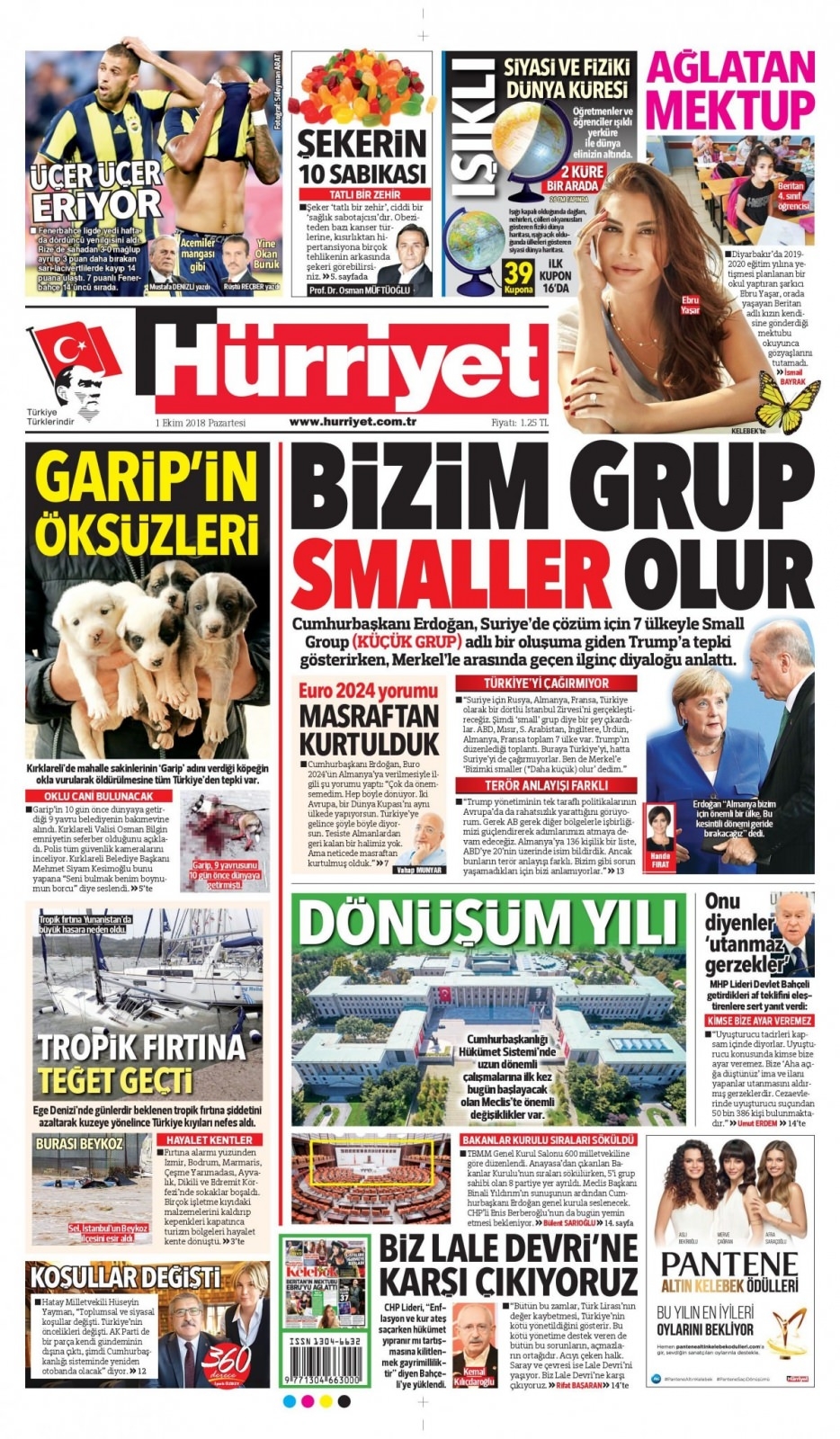 1 Ekim Pazartesi gazete manşetleri 7