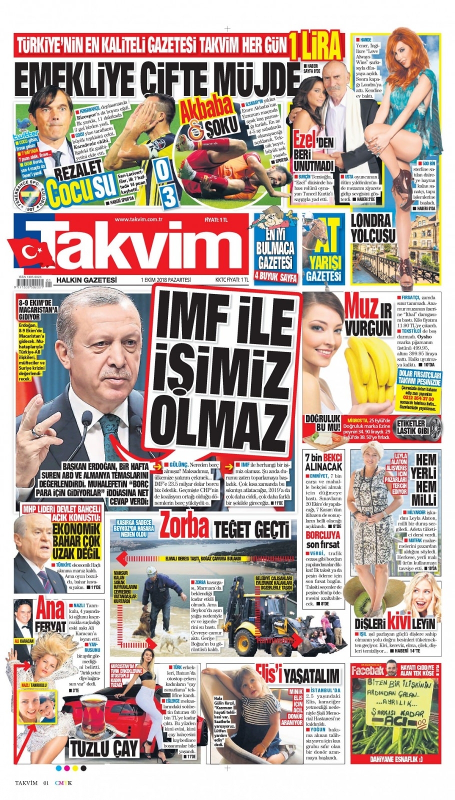 1 Ekim Pazartesi gazete manşetleri 8