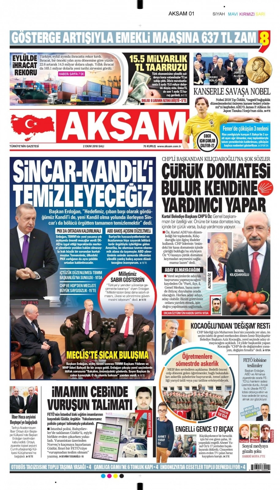 02 Ekim 2018 galeri manşetleri 10