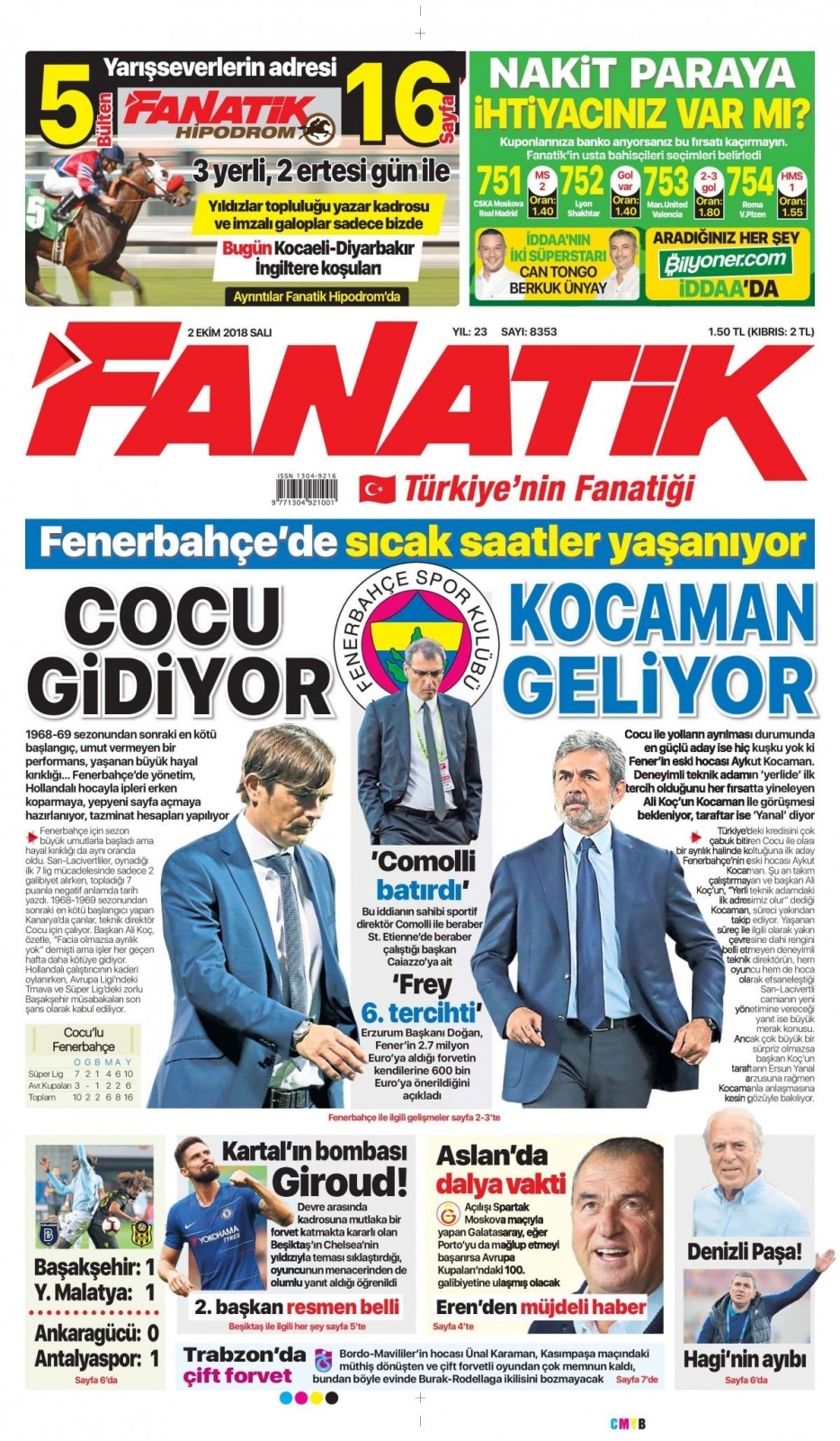 02 Ekim 2018 galeri manşetleri 17