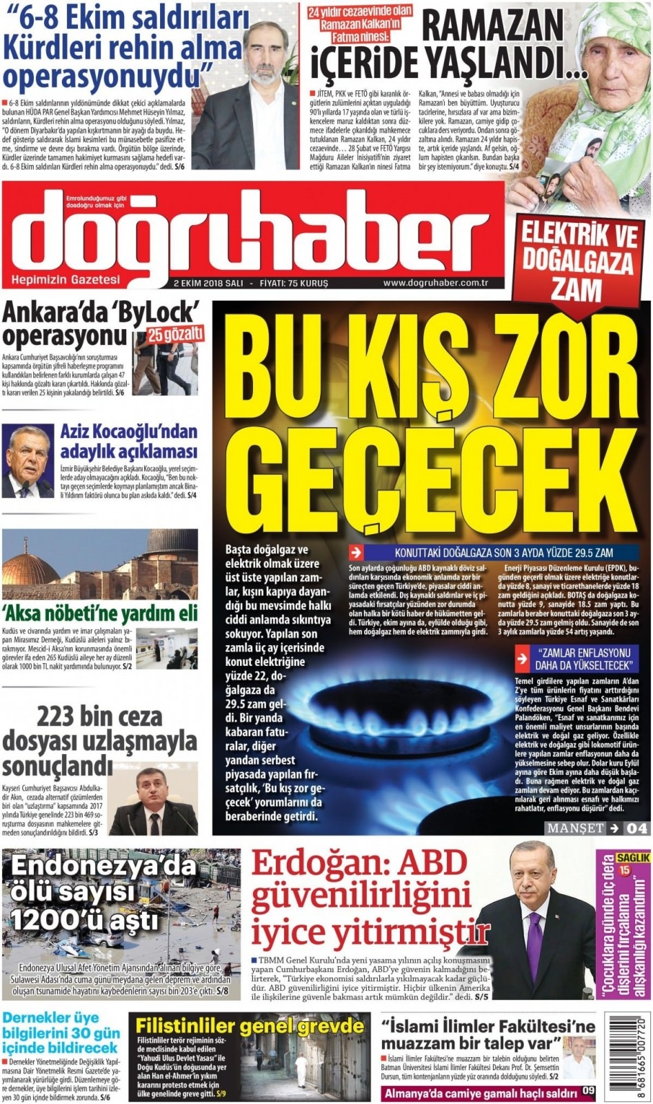 02 Ekim 2018 galeri manşetleri 21