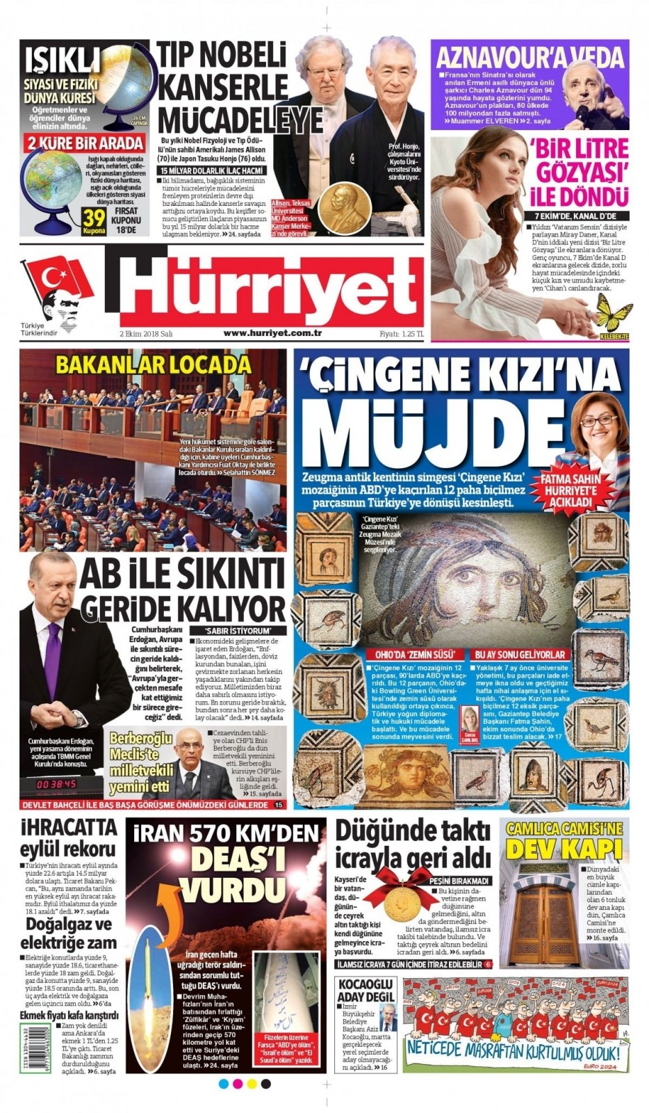 02 Ekim 2018 galeri manşetleri 7