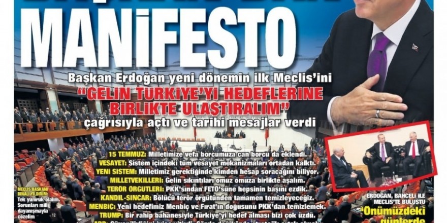 02 Ekim 2018 galeri manşetleri