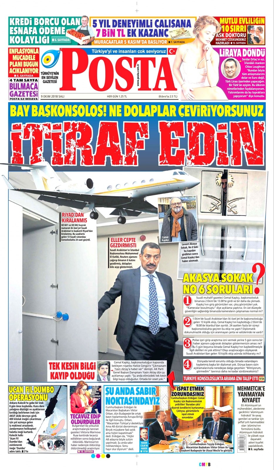 9 Ekim gazete manşetleri 12