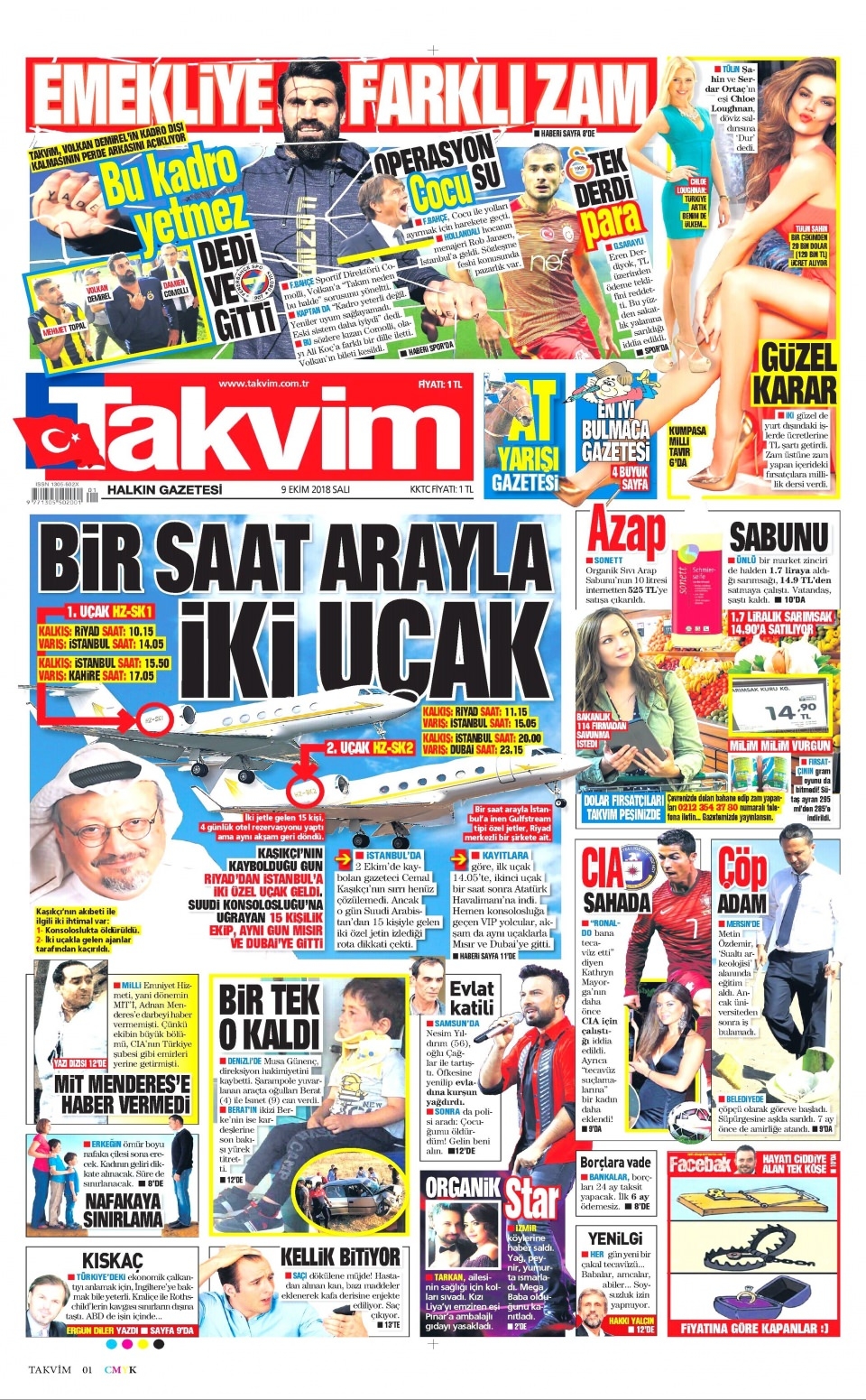 9 Ekim gazete manşetleri 6