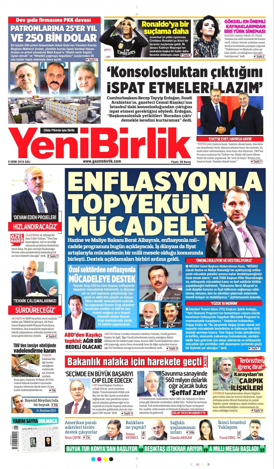 9 Ekim gazete manşetleri 9