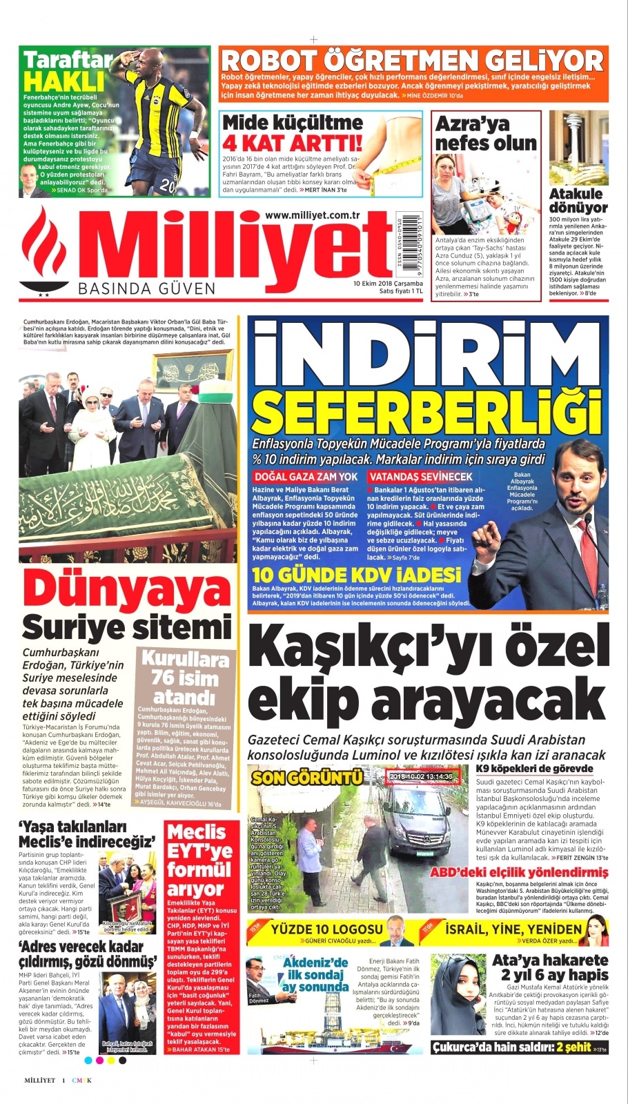 10 Ekim gazete manşetleri 2