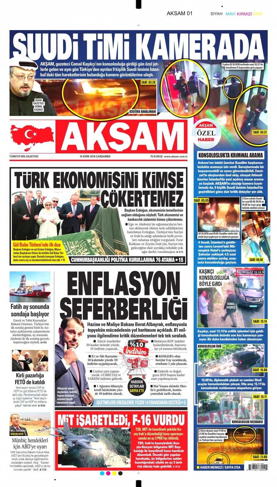 10 Ekim gazete manşetleri 4