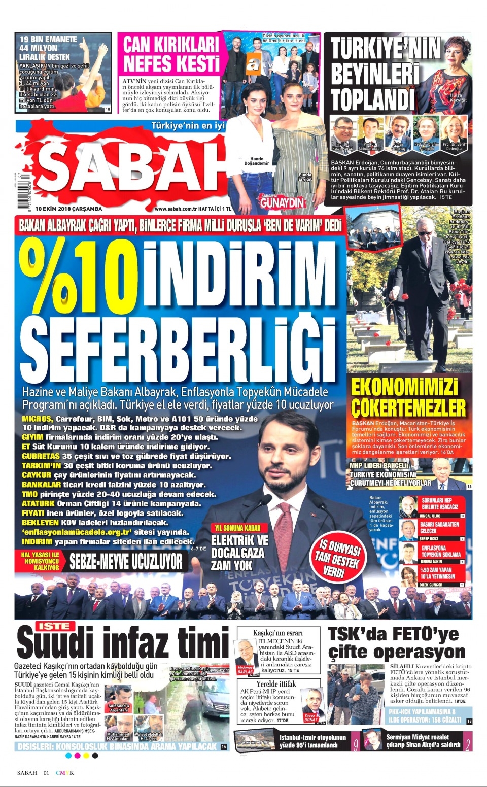 10 Ekim gazete manşetleri 5