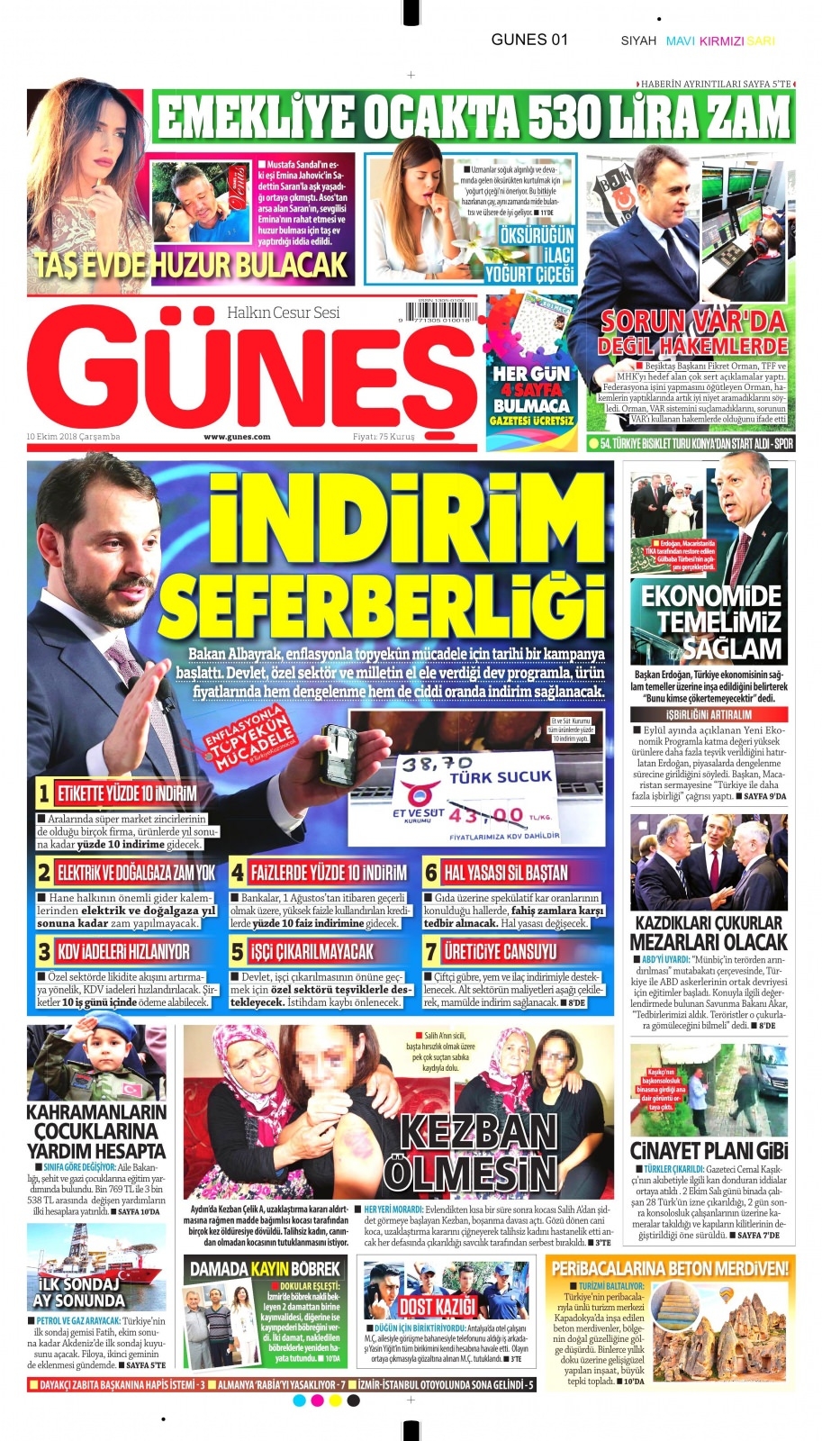 10 Ekim gazete manşetleri 6