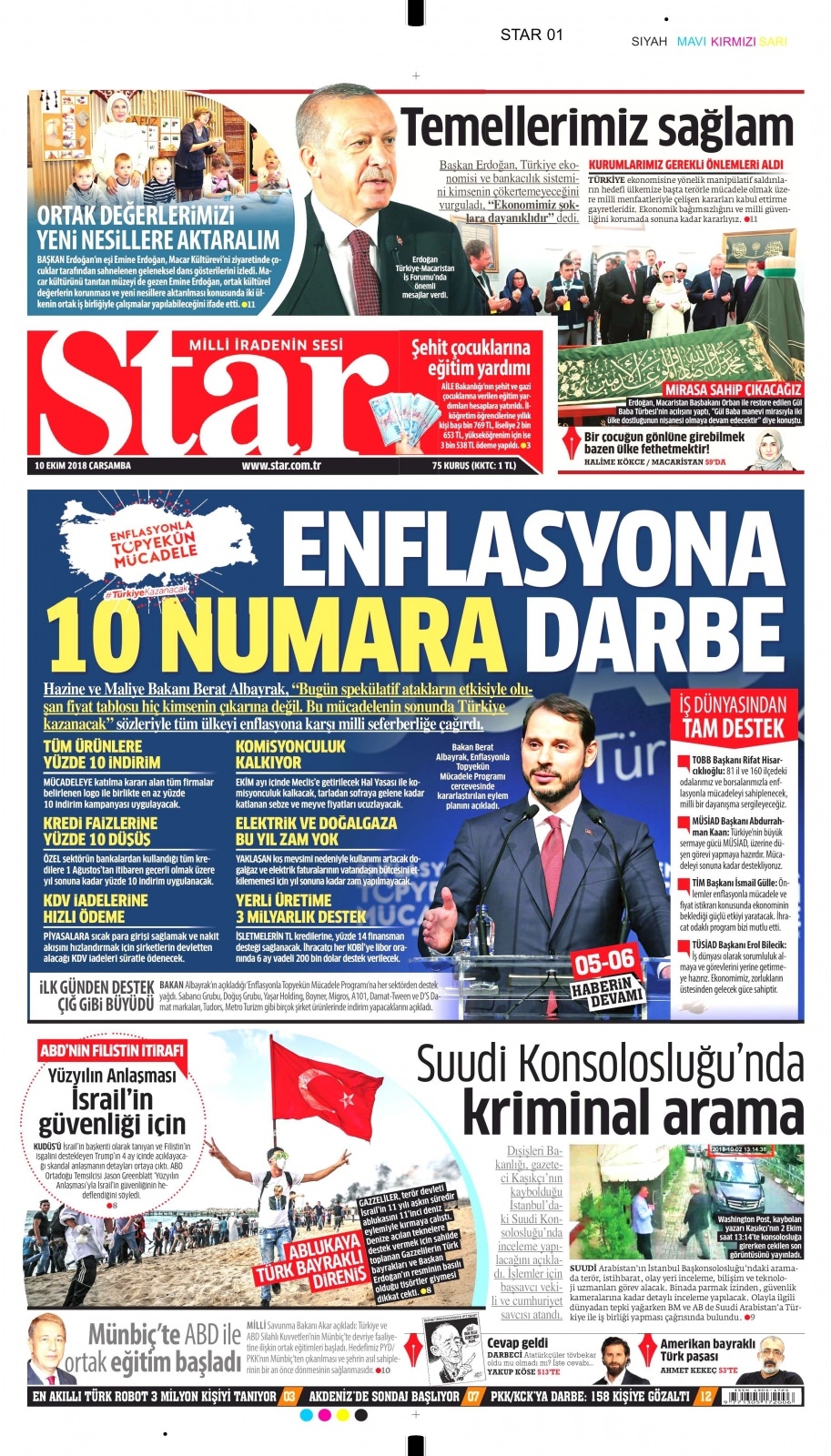 10 Ekim gazete manşetleri 8