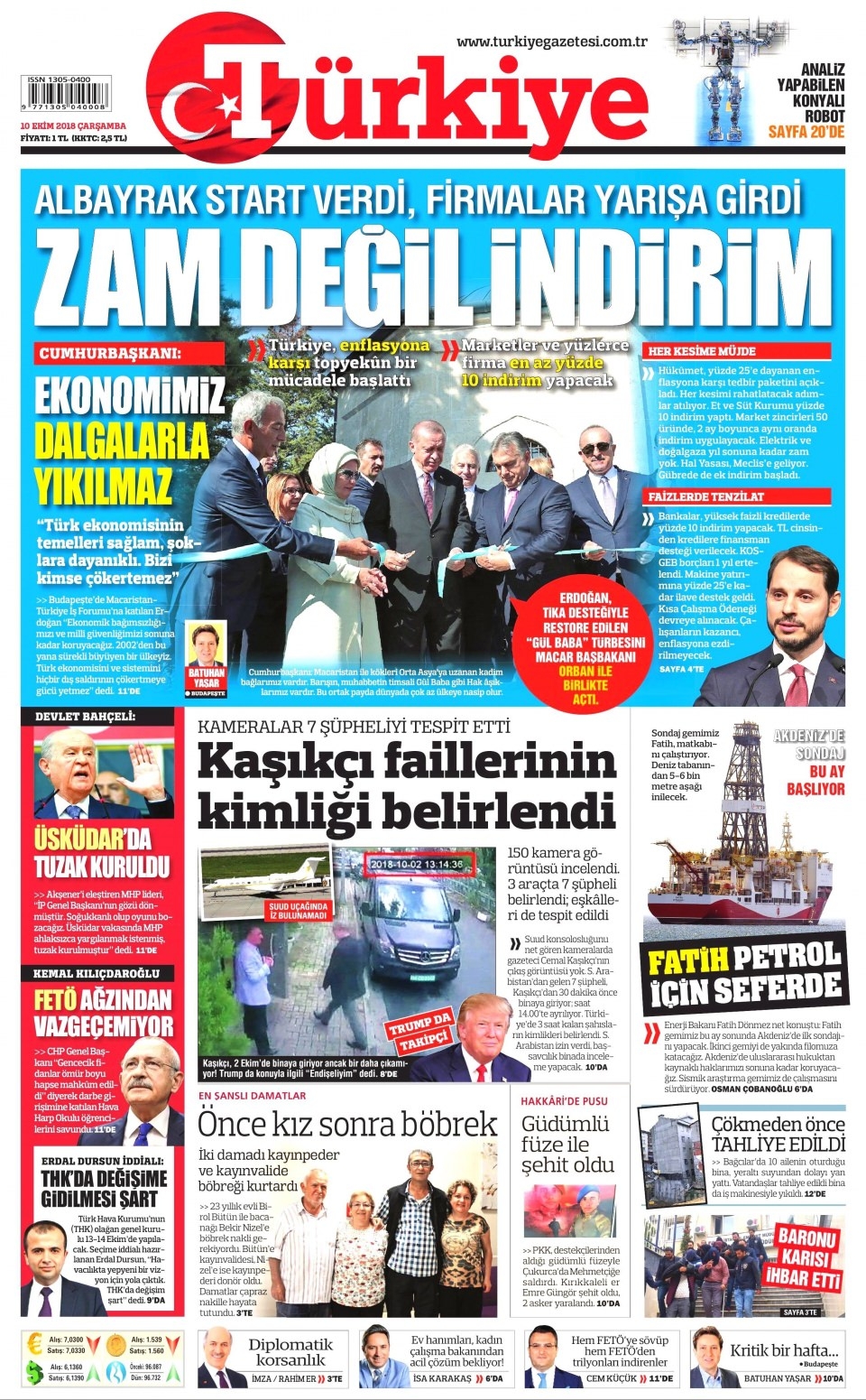 10 Ekim gazete manşetleri 9