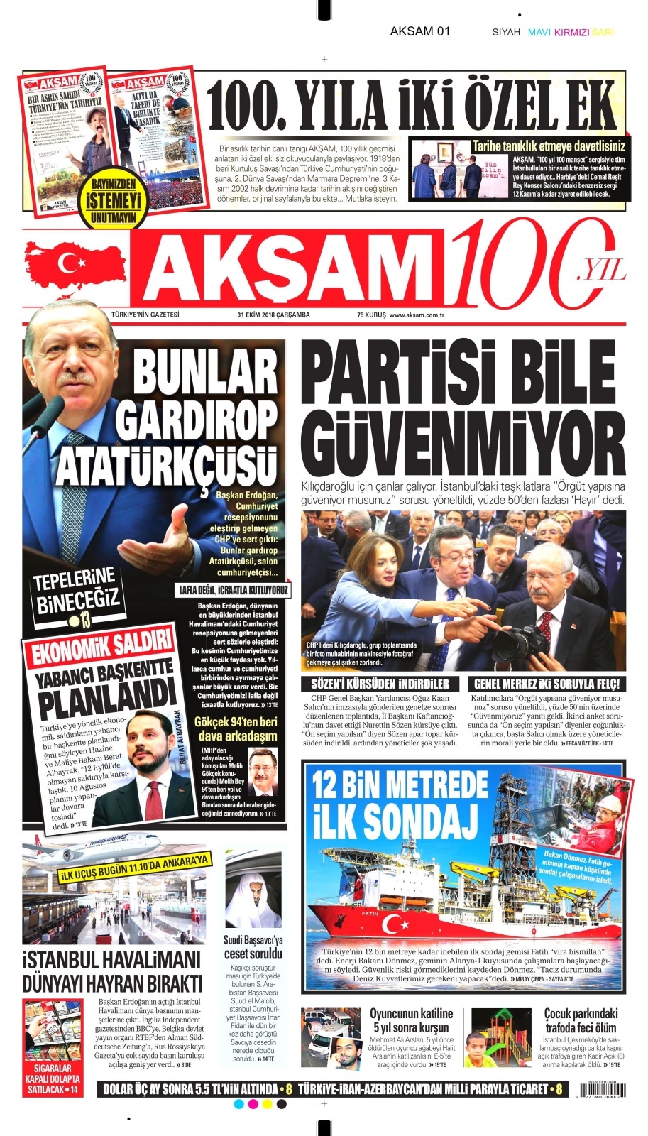 31 Ekim Gazete Manşetleri 10