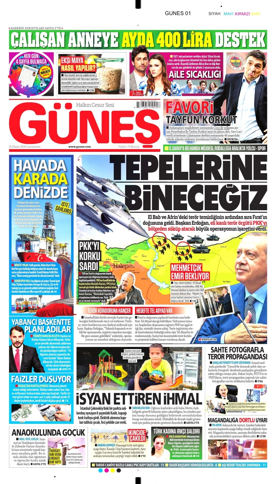 31 Ekim Gazete Manşetleri 12