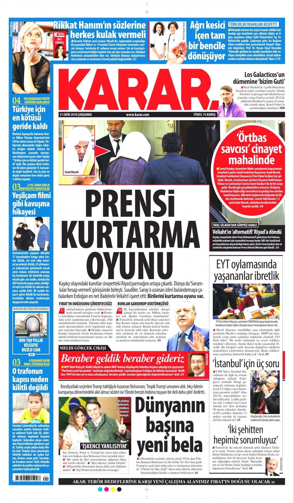 31 Ekim Gazete Manşetleri 14