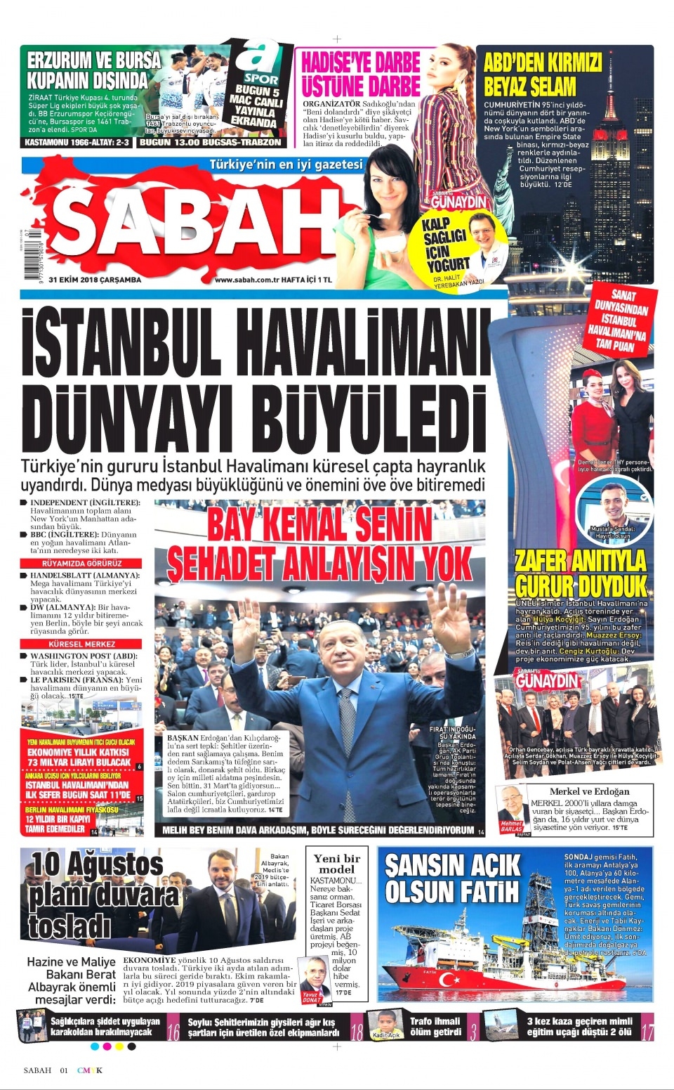 31 Ekim Gazete Manşetleri 4