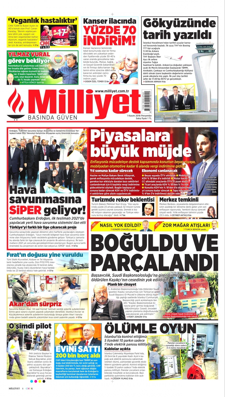 1 Kasım gazete manşetleri 2