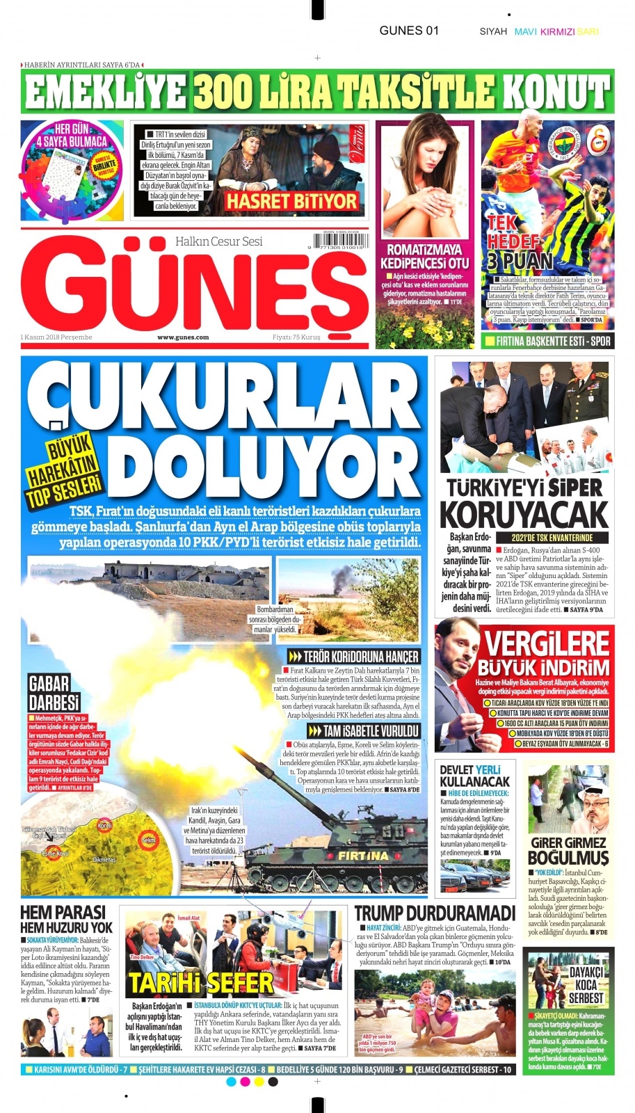 1 Kasım gazete manşetleri 5