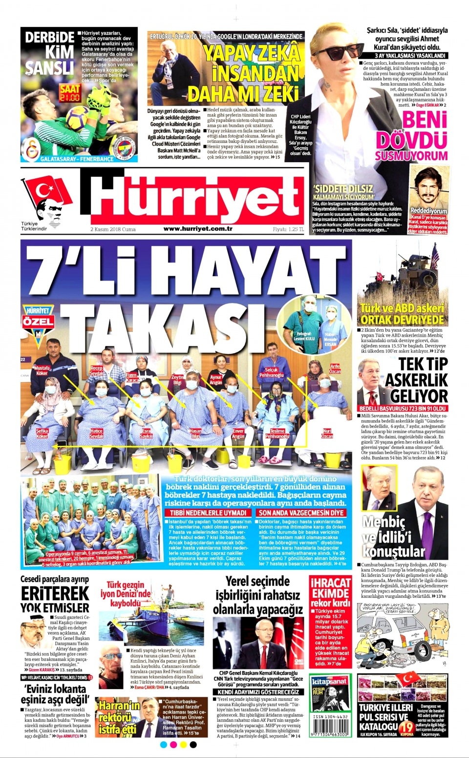 2 Kasım gazete manşetleri 1