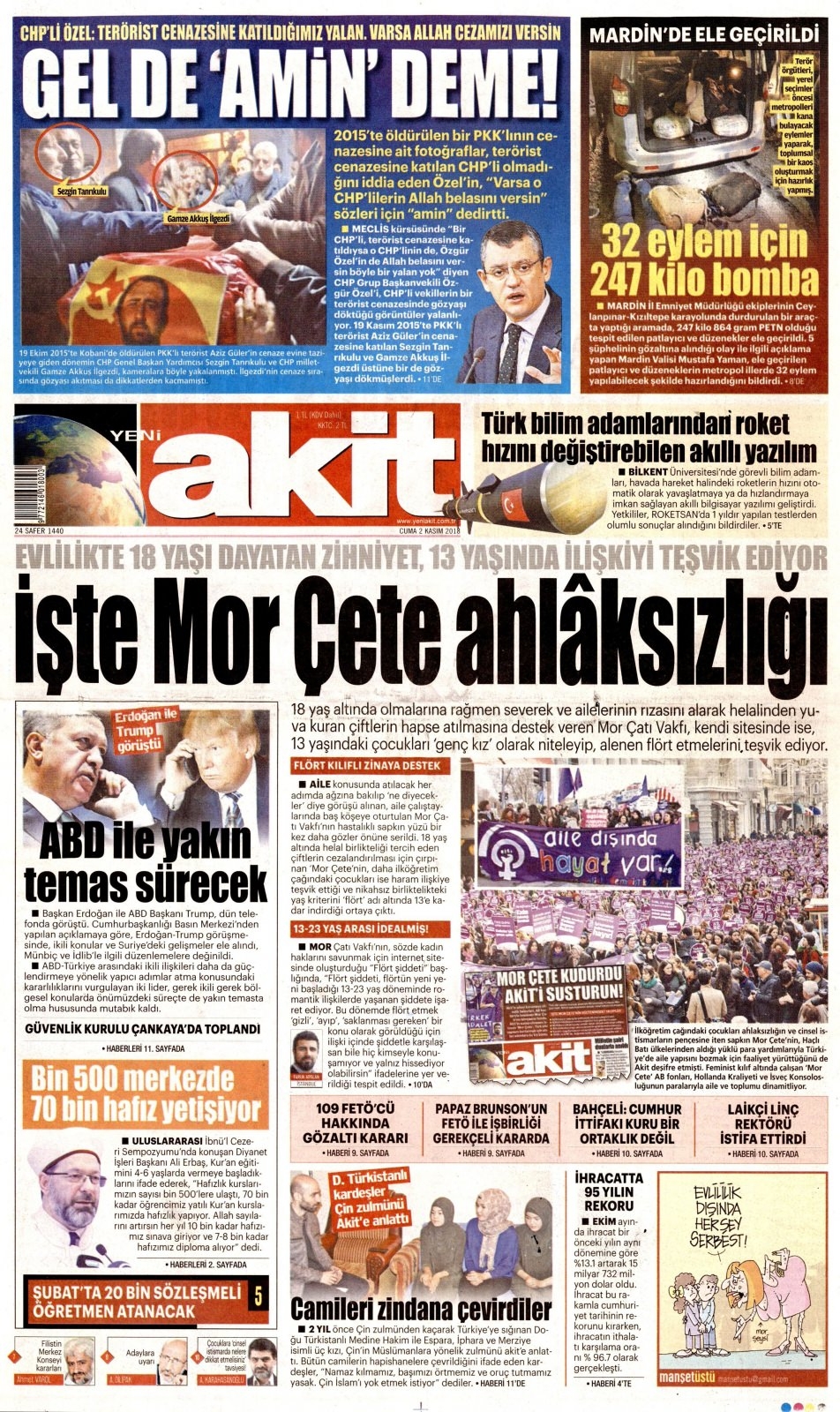 2 Kasım gazete manşetleri 12