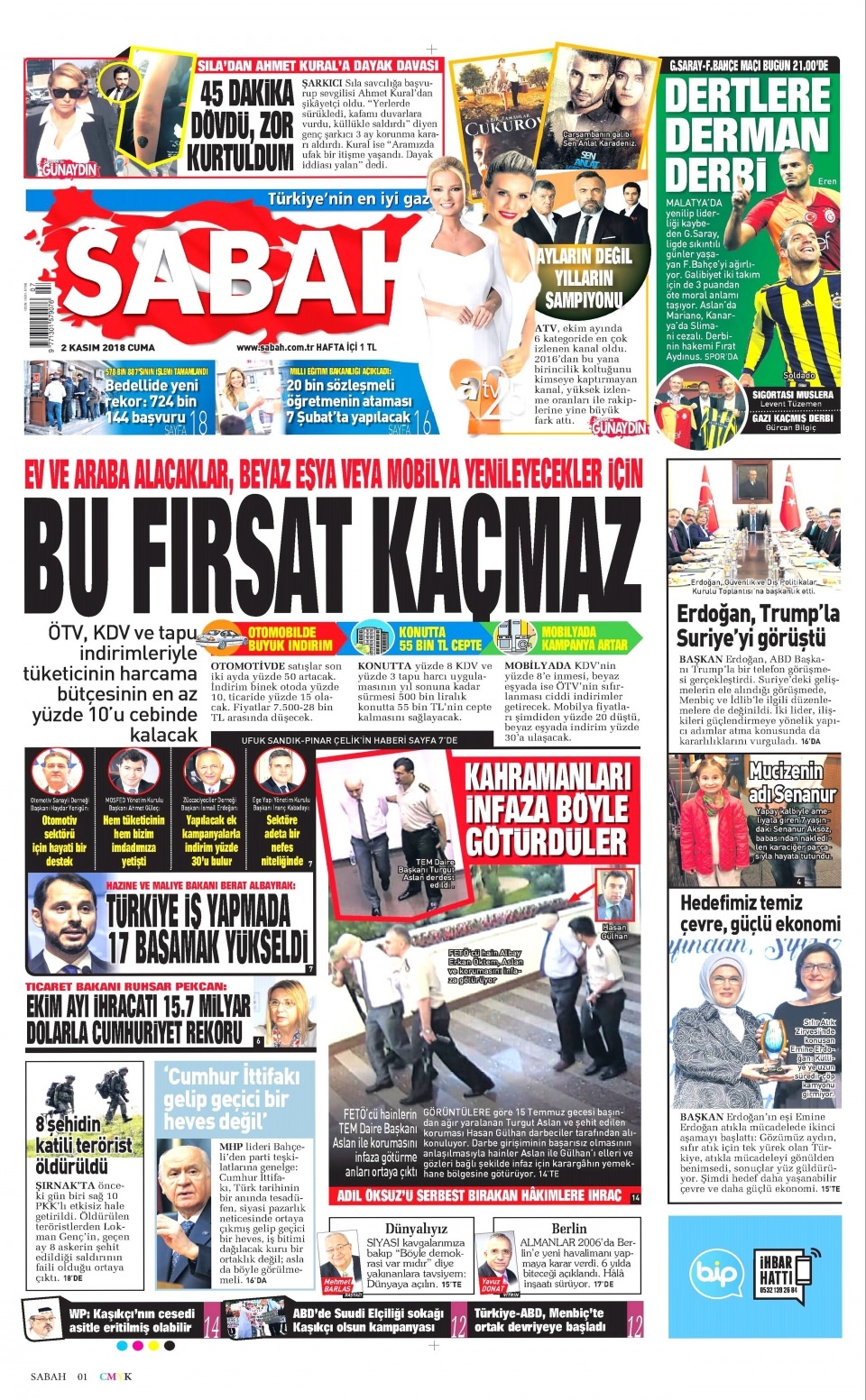 2 Kasım gazete manşetleri 3