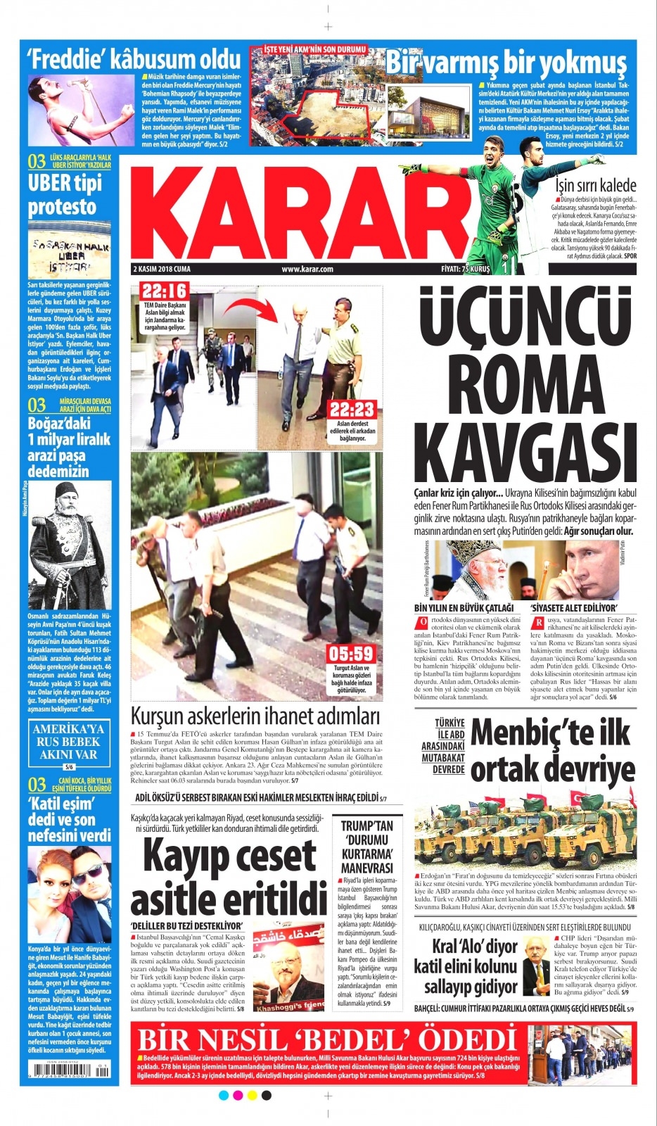 2 Kasım gazete manşetleri 7