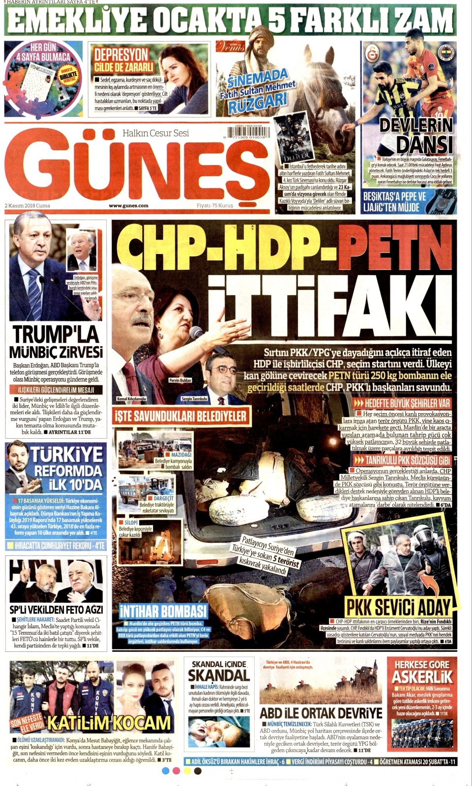 2 Kasım gazete manşetleri 8