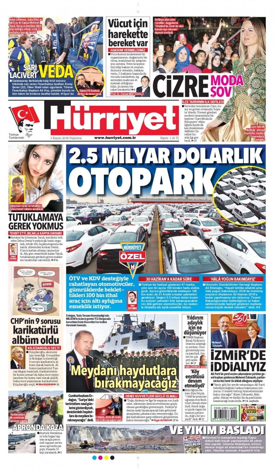 05 Kasım 2018 gazete manşetleri 5