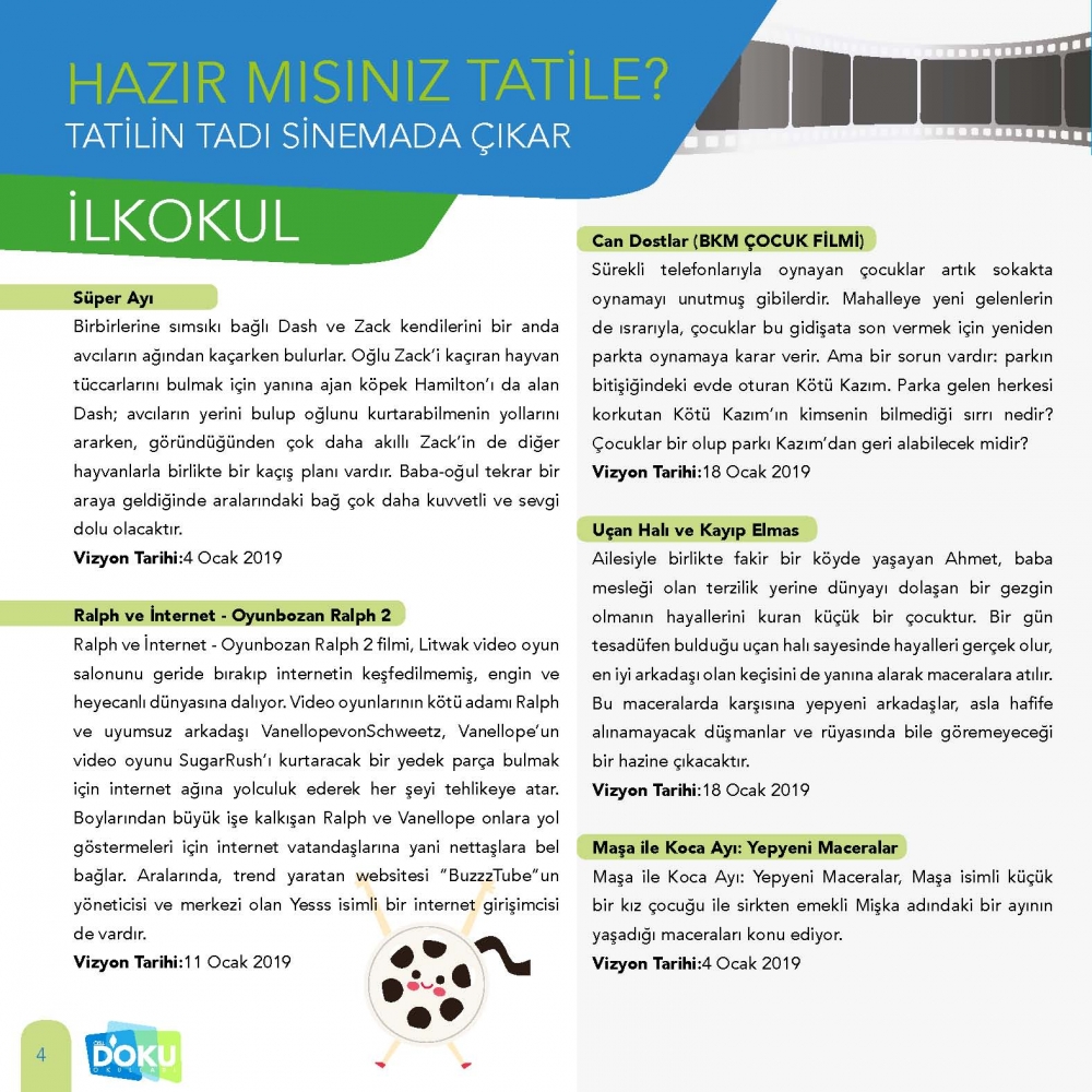 Doku Okulları 15 Tatil Etkinlik Rehberi 5