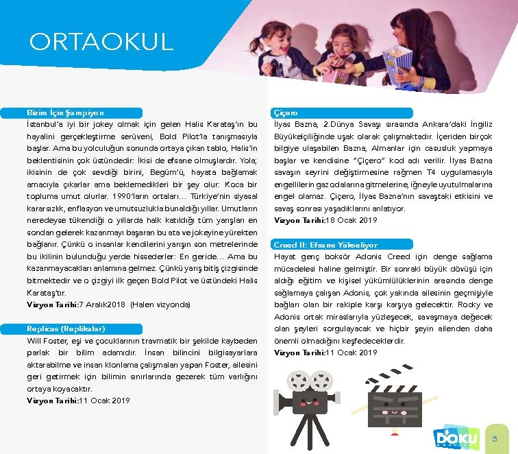 Doku Okulları 15 Tatil Etkinlik Rehberi 6