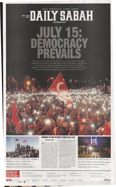 15 Temmuz 2019 Gazete Manşetleri 26