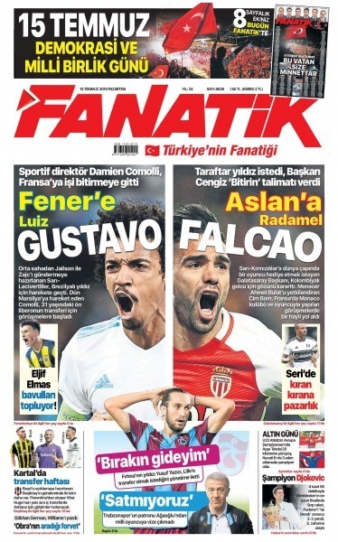 15 Temmuz 2019 Gazete Manşetleri 27