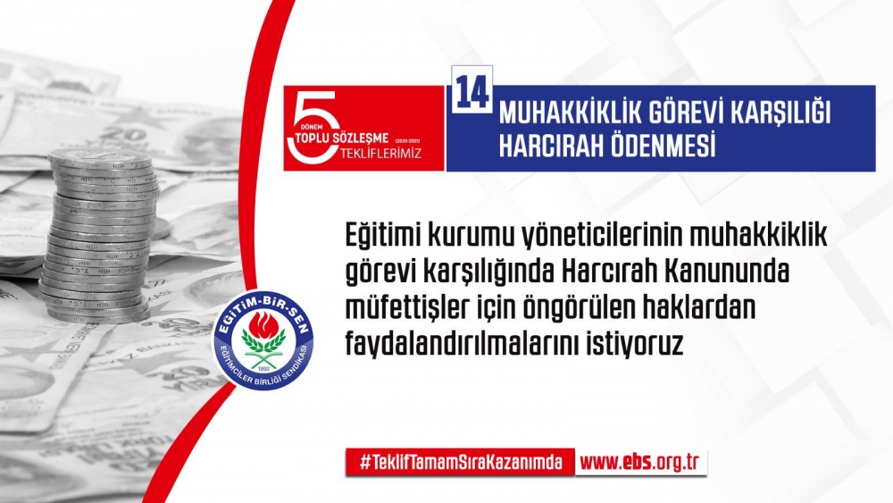 Eğitim Bir Sen'in Toplu Sözleşme Talepleri 2019 14