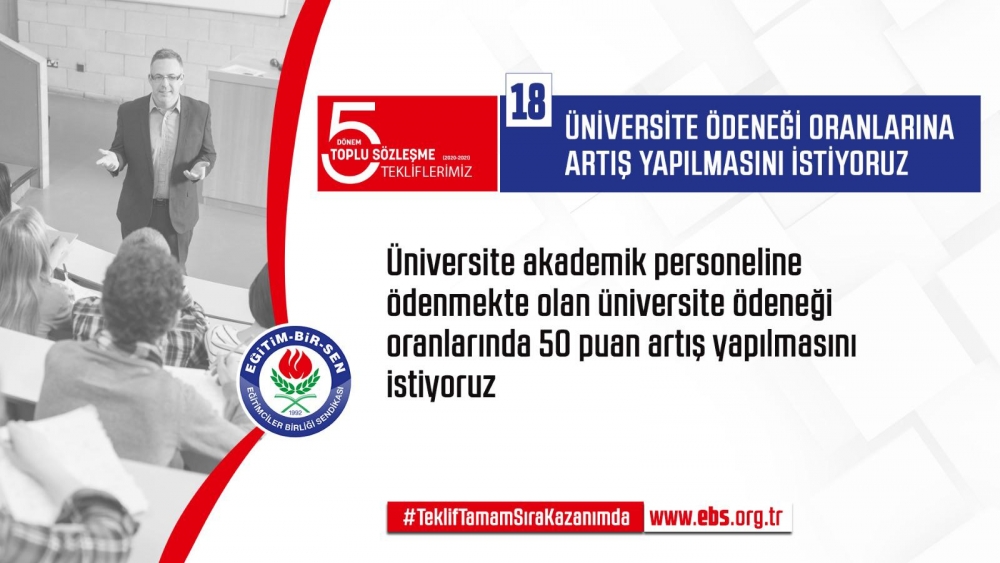 Eğitim Bir Sen'in Toplu Sözleşme Talepleri 2019 18