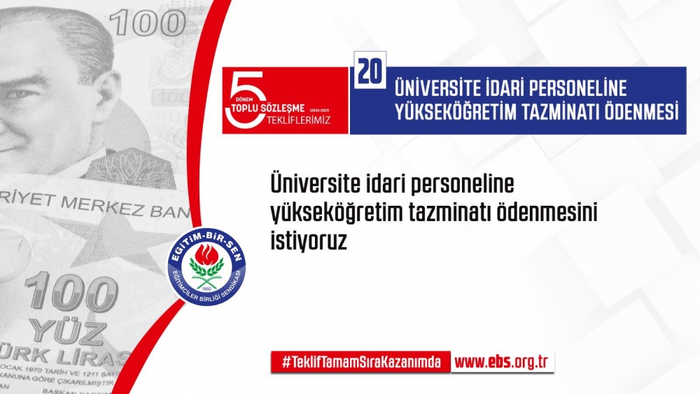 Eğitim Bir Sen'in Toplu Sözleşme Talepleri 2019 20