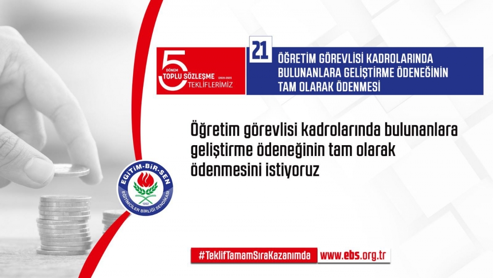Eğitim Bir Sen'in Toplu Sözleşme Talepleri 2019 21