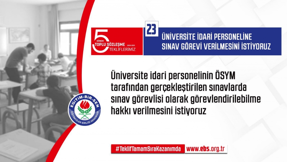 Eğitim Bir Sen'in Toplu Sözleşme Talepleri 2019 23