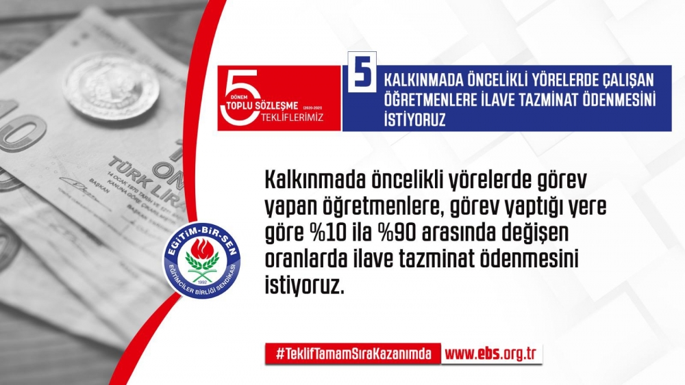 Eğitim Bir Sen'in Toplu Sözleşme Talepleri 2019 5
