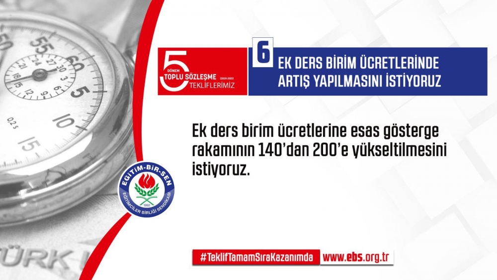 Eğitim Bir Sen'in Toplu Sözleşme Talepleri 2019 6