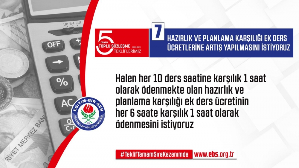 Eğitim Bir Sen'in Toplu Sözleşme Talepleri 2019 7