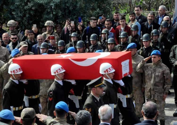 Türkiye İdlib şehitlerini uğurluyor 109