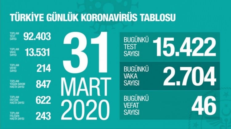 Türkiye'de gün gün koronavirüs vaka ve ölüm sayıları 17