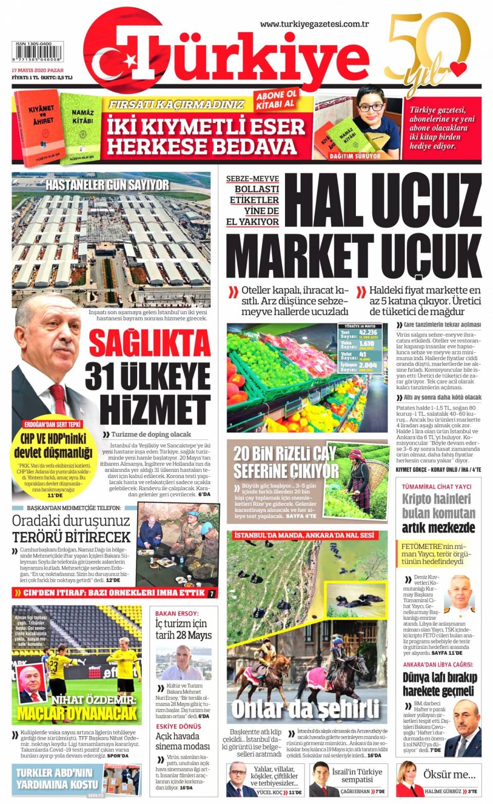 17 Mayıs gazete manşetleri 2